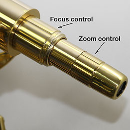 Tubkikare med zoom 60mm (deluxe-modell) i vacker mässing